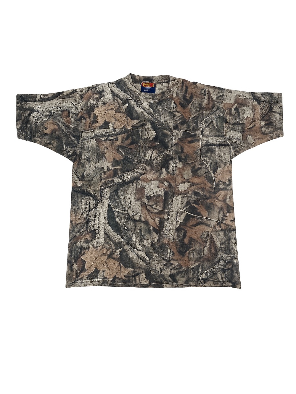 Sasquatch Woodland Camo Mesh Pocket T-Shirt XL – Hunting Shirt